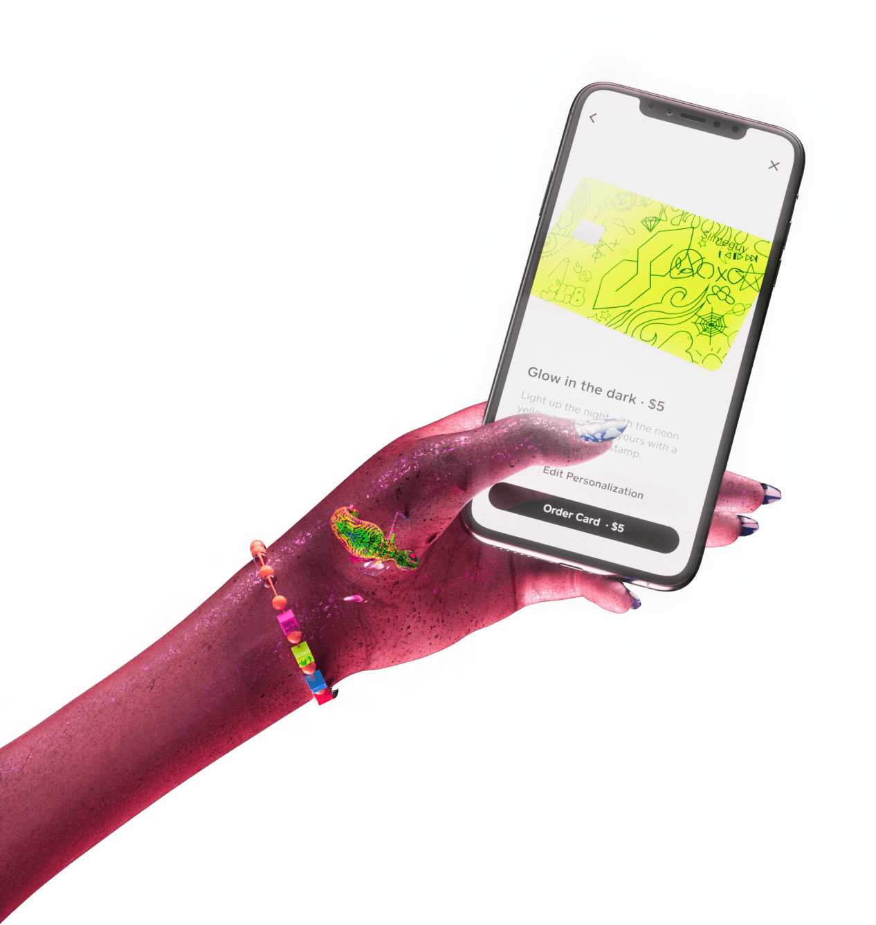 Hand with phone 2