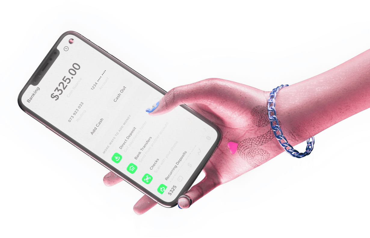 Hand with phone 3