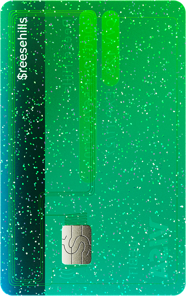 Cash App Glitter Card Design